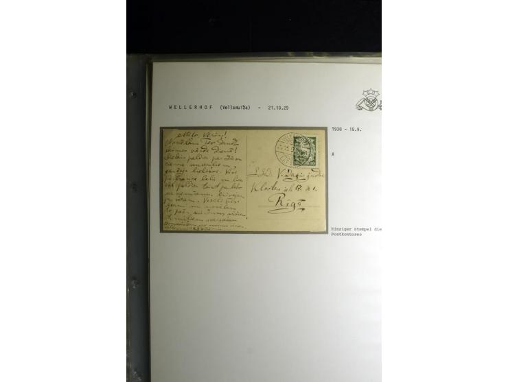 NORMSTEMPEL: AAHOF-ZVIDZIENA, umfangreiche Sammlung mit über 750 Briefen und Karten, alles sauber in 6 Alben