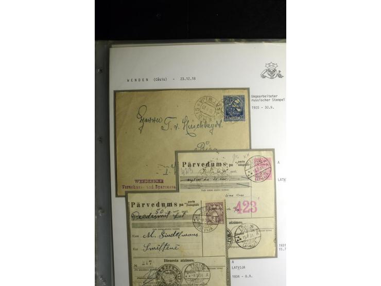 NORMSTEMPEL: AAHOF-ZVIDZIENA, umfangreiche Sammlung mit über 750 Briefen und Karten, alles sauber in 6 Alben