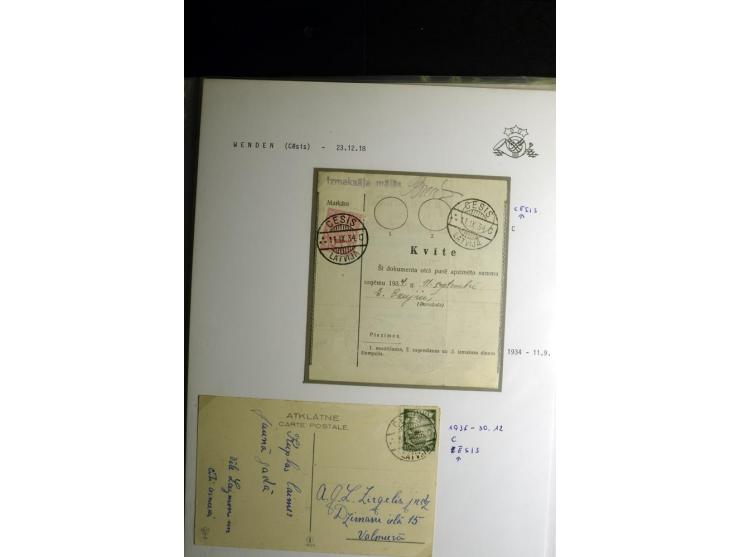 NORMSTEMPEL: AAHOF-ZVIDZIENA, umfangreiche Sammlung mit über 750 Briefen und Karten, alles sauber in 6 Alben