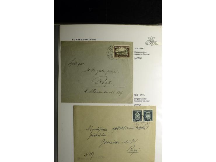 NORMSTEMPEL: AAHOF-ZVIDZIENA, umfangreiche Sammlung mit über 750 Briefen und Karten, alles sauber in 6 Alben