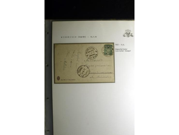 NORMSTEMPEL: AAHOF-ZVIDZIENA, umfangreiche Sammlung mit über 750 Briefen und Karten, alles sauber in 6 Alben