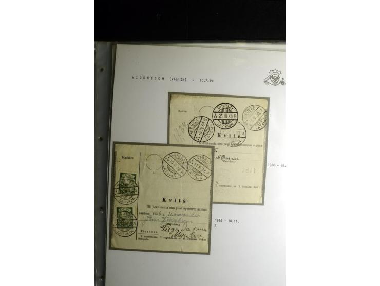 NORMSTEMPEL: AAHOF-ZVIDZIENA, umfangreiche Sammlung mit über 750 Briefen und Karten, alles sauber in 6 Alben