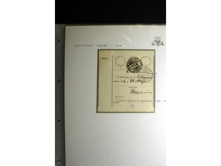 NORMSTEMPEL: AAHOF-ZVIDZIENA, umfangreiche Sammlung mit über 750 Briefen und Karten, alles sauber in 6 Alben