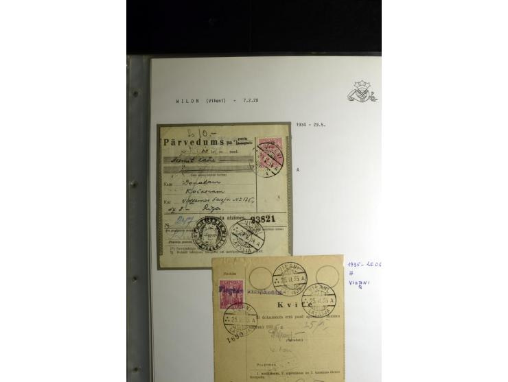 NORMSTEMPEL: AAHOF-ZVIDZIENA, umfangreiche Sammlung mit über 750 Briefen und Karten, alles sauber in 6 Alben