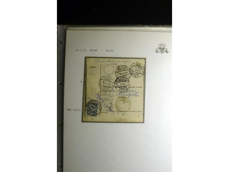 NORMSTEMPEL: AAHOF-ZVIDZIENA, umfangreiche Sammlung mit über 750 Briefen und Karten, alles sauber in 6 Alben