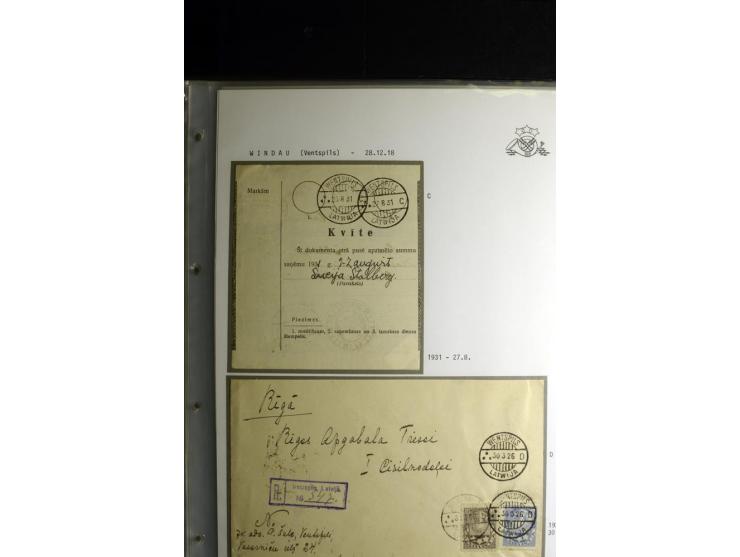 NORMSTEMPEL: AAHOF-ZVIDZIENA, umfangreiche Sammlung mit über 750 Briefen und Karten, alles sauber in 6 Alben
