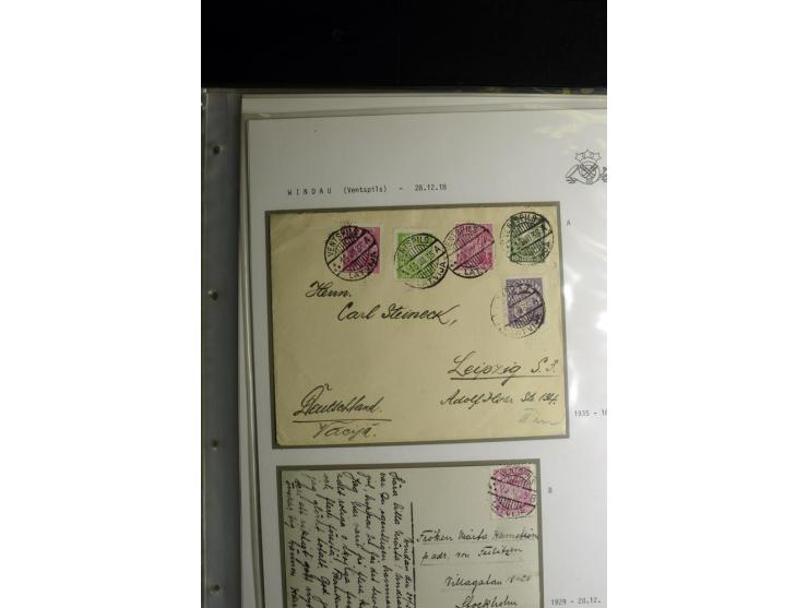 NORMSTEMPEL: AAHOF-ZVIDZIENA, umfangreiche Sammlung mit über 750 Briefen und Karten, alles sauber in 6 Alben