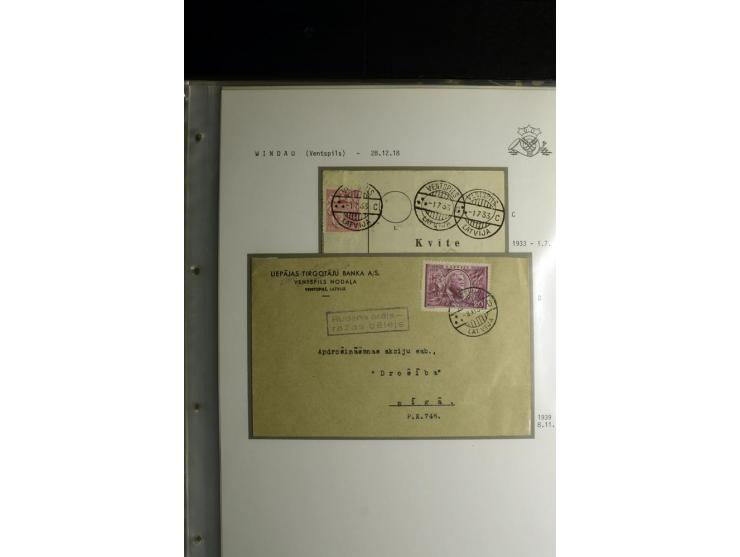 NORMSTEMPEL: AAHOF-ZVIDZIENA, umfangreiche Sammlung mit über 750 Briefen und Karten, alles sauber in 6 Alben