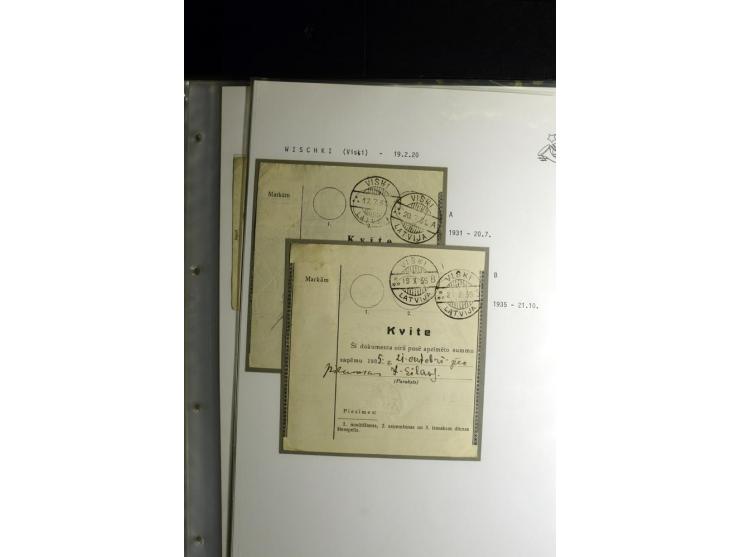 NORMSTEMPEL: AAHOF-ZVIDZIENA, umfangreiche Sammlung mit über 750 Briefen und Karten, alles sauber in 6 Alben