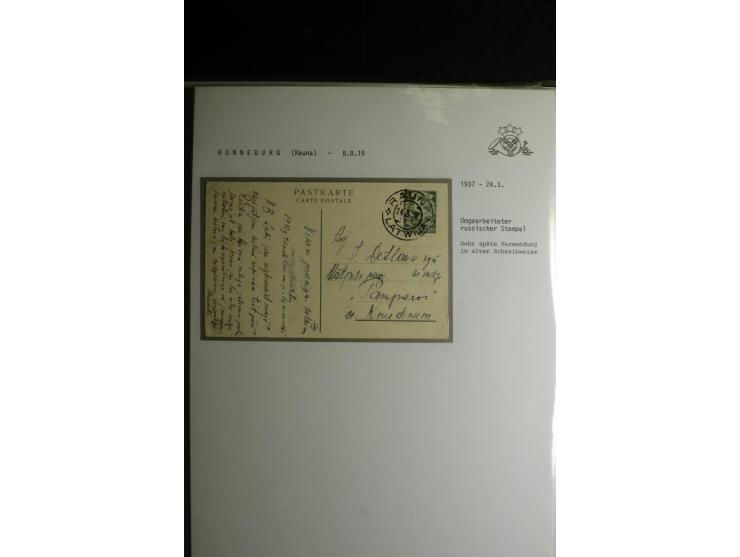NORMSTEMPEL: AAHOF-ZVIDZIENA, umfangreiche Sammlung mit über 750 Briefen und Karten, alles sauber in 6 Alben