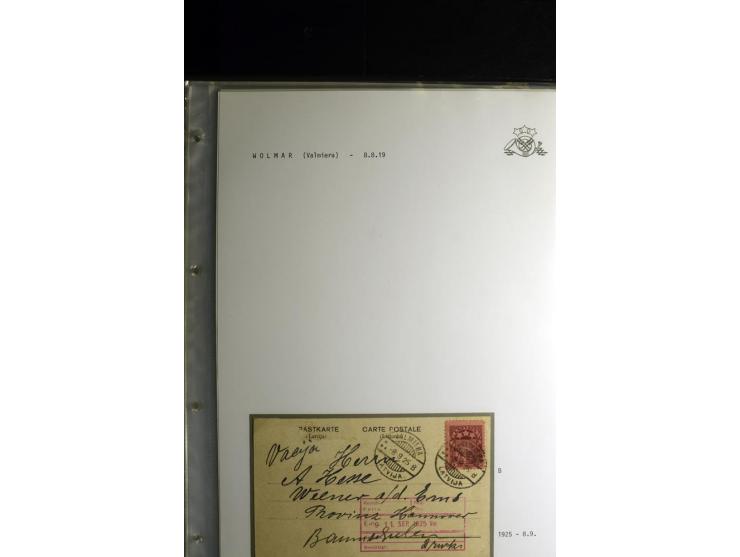 NORMSTEMPEL: AAHOF-ZVIDZIENA, umfangreiche Sammlung mit über 750 Briefen und Karten, alles sauber in 6 Alben