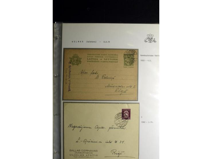 NORMSTEMPEL: AAHOF-ZVIDZIENA, umfangreiche Sammlung mit über 750 Briefen und Karten, alles sauber in 6 Alben