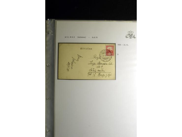 NORMSTEMPEL: AAHOF-ZVIDZIENA, umfangreiche Sammlung mit über 750 Briefen und Karten, alles sauber in 6 Alben