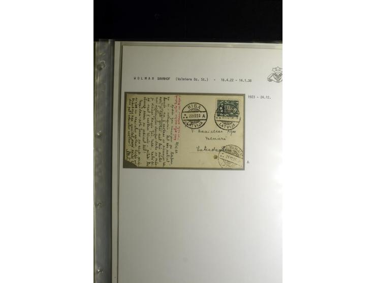 NORMSTEMPEL: AAHOF-ZVIDZIENA, umfangreiche Sammlung mit über 750 Briefen und Karten, alles sauber in 6 Alben
