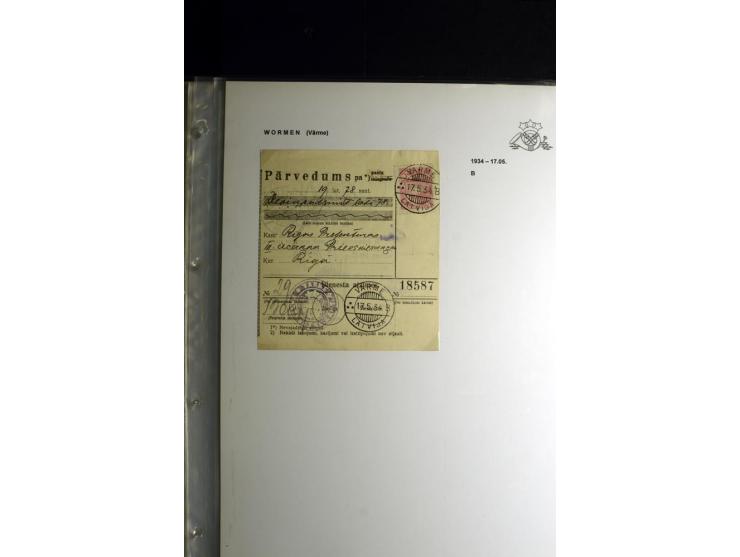 NORMSTEMPEL: AAHOF-ZVIDZIENA, umfangreiche Sammlung mit über 750 Briefen und Karten, alles sauber in 6 Alben