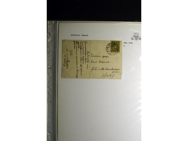 NORMSTEMPEL: AAHOF-ZVIDZIENA, umfangreiche Sammlung mit über 750 Briefen und Karten, alles sauber in 6 Alben