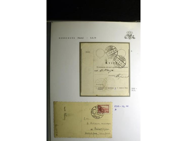 NORMSTEMPEL: AAHOF-ZVIDZIENA, umfangreiche Sammlung mit über 750 Briefen und Karten, alles sauber in 6 Alben