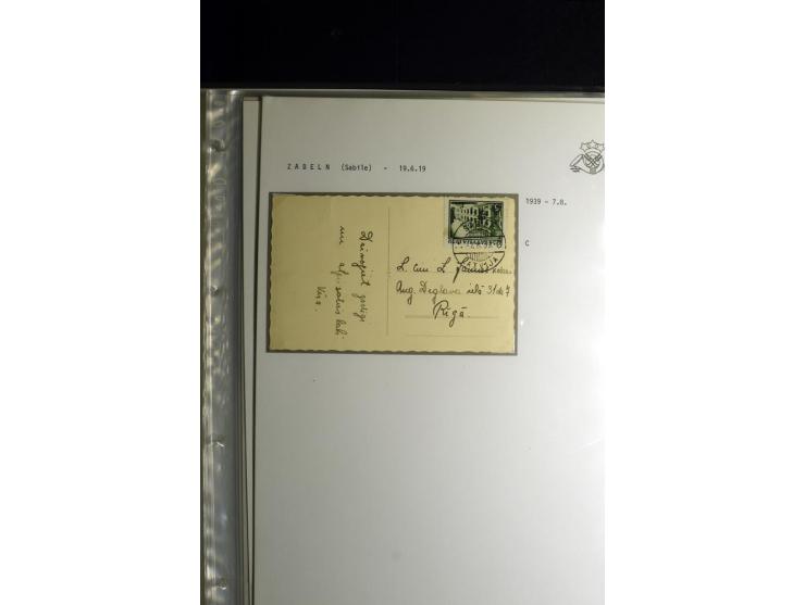 NORMSTEMPEL: AAHOF-ZVIDZIENA, umfangreiche Sammlung mit über 750 Briefen und Karten, alles sauber in 6 Alben