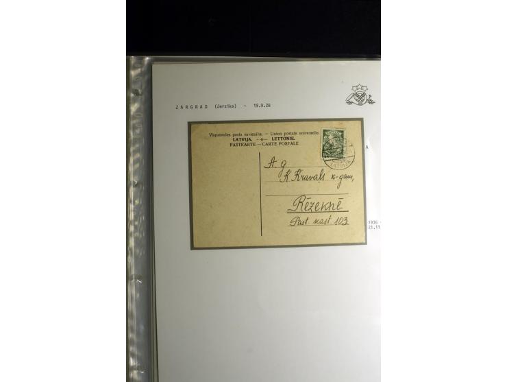 NORMSTEMPEL: AAHOF-ZVIDZIENA, umfangreiche Sammlung mit über 750 Briefen und Karten, alles sauber in 6 Alben