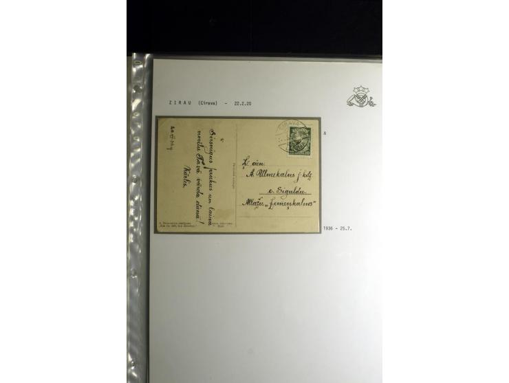 NORMSTEMPEL: AAHOF-ZVIDZIENA, umfangreiche Sammlung mit über 750 Briefen und Karten, alles sauber in 6 Alben