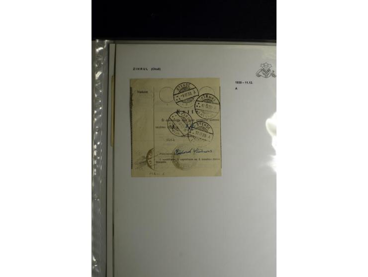 NORMSTEMPEL: AAHOF-ZVIDZIENA, umfangreiche Sammlung mit über 750 Briefen und Karten, alles sauber in 6 Alben