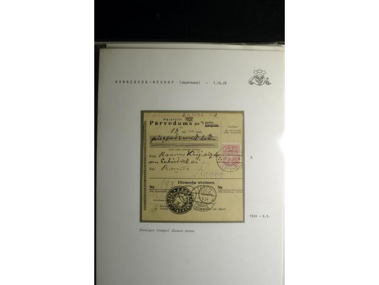 NORMSTEMPEL: AAHOF-ZVIDZIENA, umfangreiche Sammlung mit über 750 Briefen und Karten, alles sauber in 6 Alben