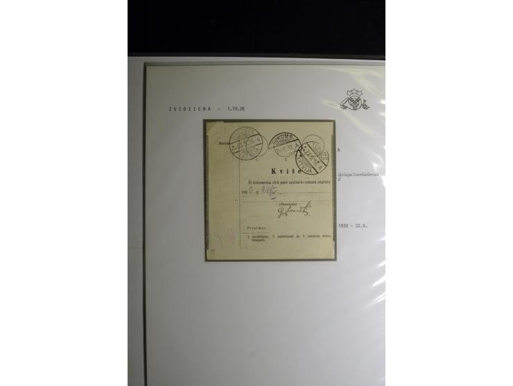 NORMSTEMPEL: AAHOF-ZVIDZIENA, umfangreiche Sammlung mit über 750 Briefen und Karten, alles sauber in 6 Alben