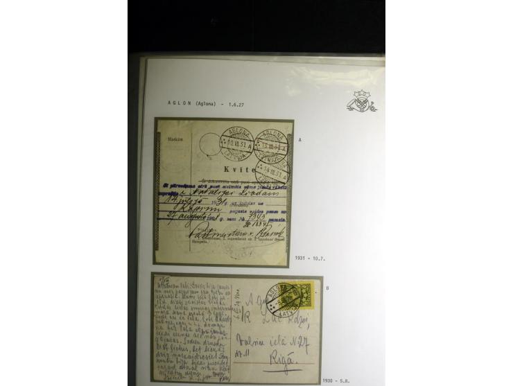 NORMSTEMPEL: AAHOF-ZVIDZIENA, umfangreiche Sammlung mit über 750 Briefen und Karten, alles sauber in 6 Alben