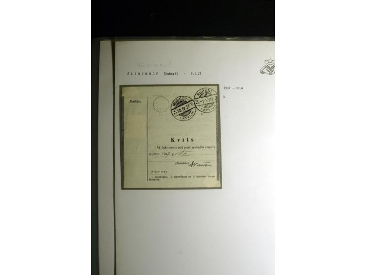 NORMSTEMPEL: AAHOF-ZVIDZIENA, umfangreiche Sammlung mit über 750 Briefen und Karten, alles sauber in 6 Alben