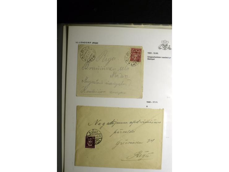 NORMSTEMPEL: AAHOF-ZVIDZIENA, umfangreiche Sammlung mit über 750 Briefen und Karten, alles sauber in 6 Alben