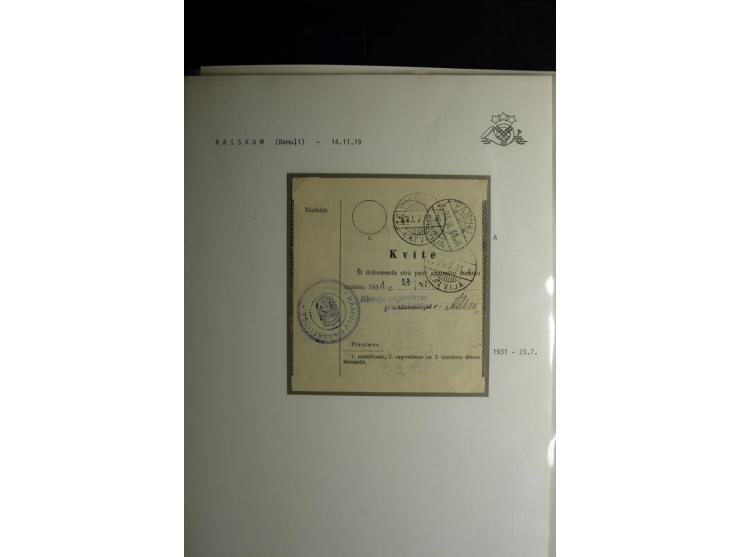 NORMSTEMPEL: AAHOF-ZVIDZIENA, umfangreiche Sammlung mit über 750 Briefen und Karten, alles sauber in 6 Alben