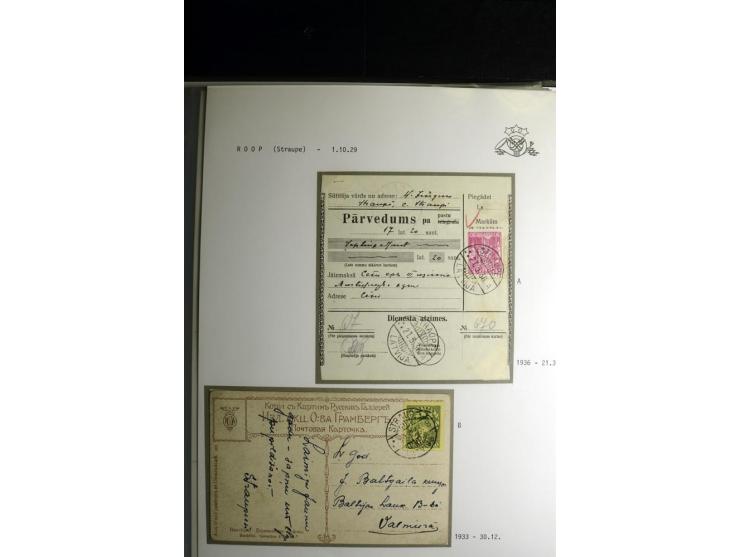 NORMSTEMPEL: AAHOF-ZVIDZIENA, umfangreiche Sammlung mit über 750 Briefen und Karten, alles sauber in 6 Alben
