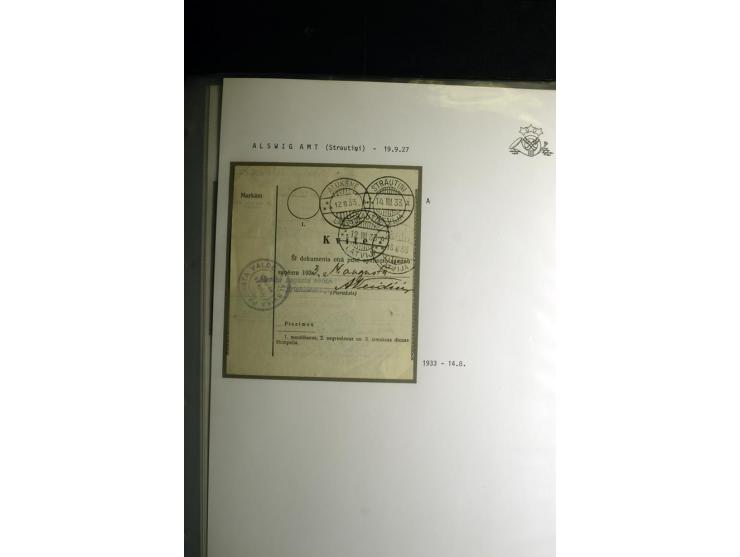 NORMSTEMPEL: AAHOF-ZVIDZIENA, umfangreiche Sammlung mit über 750 Briefen und Karten, alles sauber in 6 Alben
