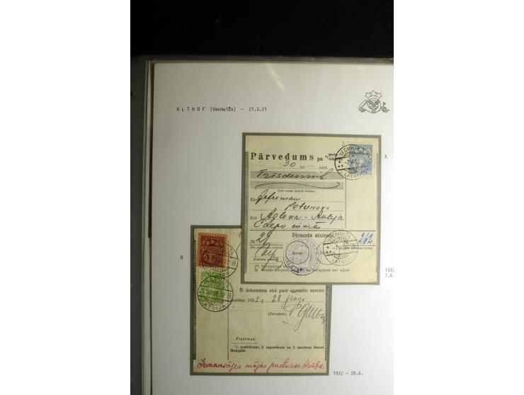 NORMSTEMPEL: AAHOF-ZVIDZIENA, umfangreiche Sammlung mit über 750 Briefen und Karten, alles sauber in 6 Alben