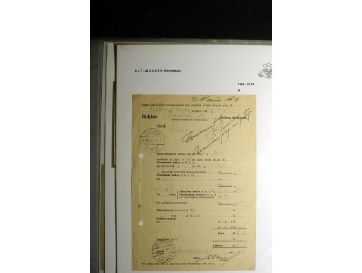 NORMSTEMPEL: AAHOF-ZVIDZIENA, umfangreiche Sammlung mit über 750 Briefen und Karten, alles sauber in 6 Alben