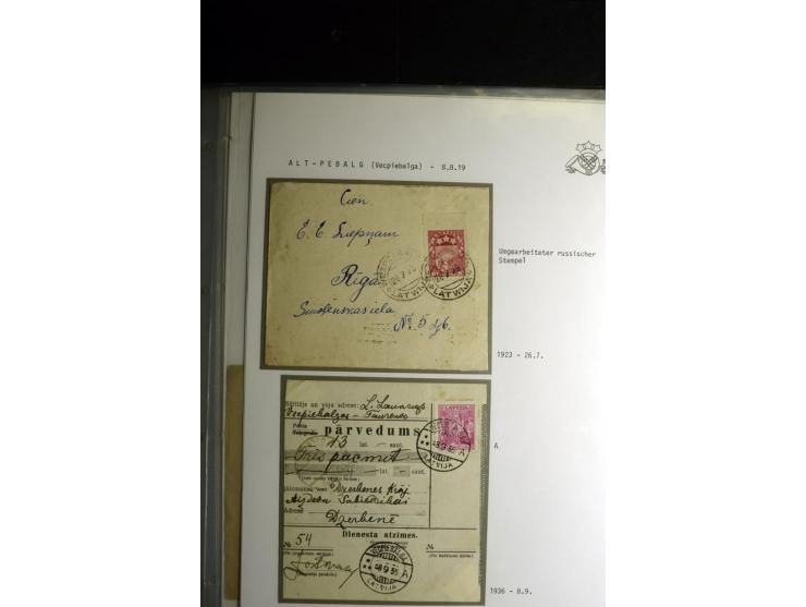 NORMSTEMPEL: AAHOF-ZVIDZIENA, umfangreiche Sammlung mit über 750 Briefen und Karten, alles sauber in 6 Alben