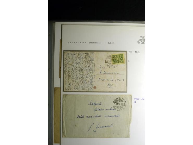 NORMSTEMPEL: AAHOF-ZVIDZIENA, umfangreiche Sammlung mit über 750 Briefen und Karten, alles sauber in 6 Alben