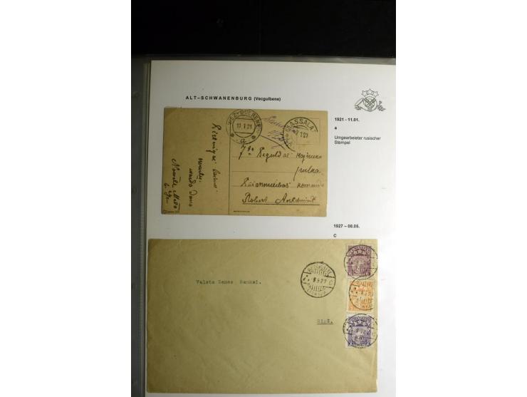 NORMSTEMPEL: AAHOF-ZVIDZIENA, umfangreiche Sammlung mit über 750 Briefen und Karten, alles sauber in 6 Alben