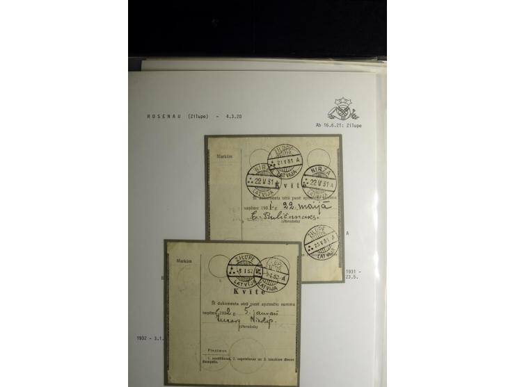 NORMSTEMPEL: AAHOF-ZVIDZIENA, umfangreiche Sammlung mit über 750 Briefen und Karten, alles sauber in 6 Alben