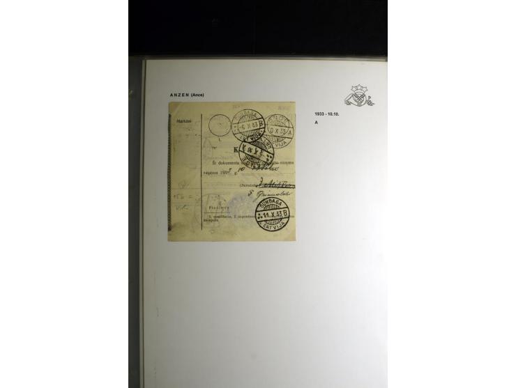 NORMSTEMPEL: AAHOF-ZVIDZIENA, umfangreiche Sammlung mit über 750 Briefen und Karten, alles sauber in 6 Alben