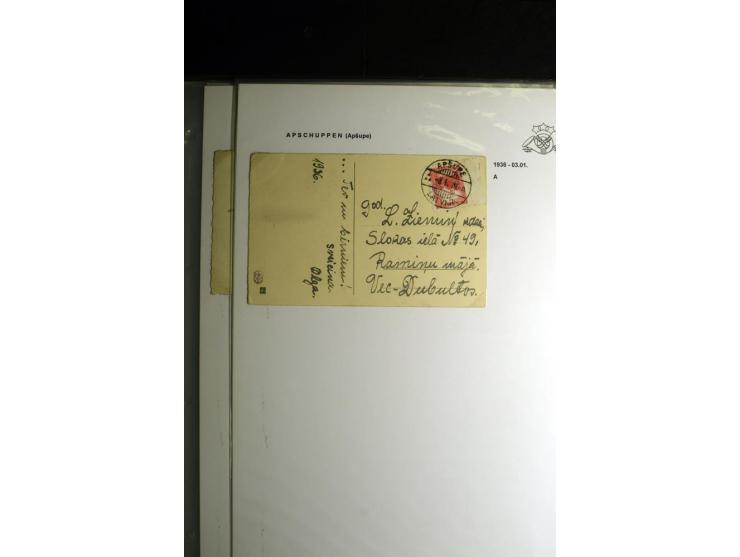 NORMSTEMPEL: AAHOF-ZVIDZIENA, umfangreiche Sammlung mit über 750 Briefen und Karten, alles sauber in 6 Alben