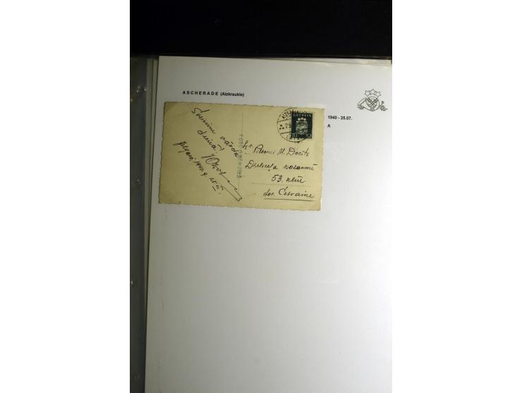 NORMSTEMPEL: AAHOF-ZVIDZIENA, umfangreiche Sammlung mit über 750 Briefen und Karten, alles sauber in 6 Alben
