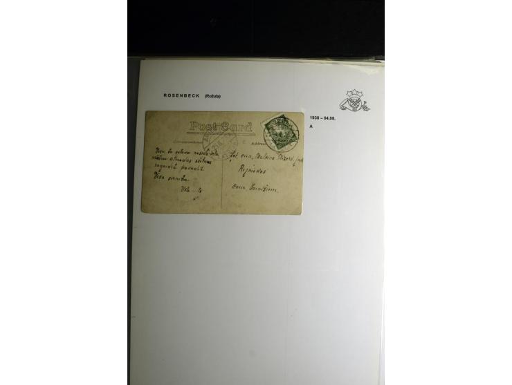 NORMSTEMPEL: AAHOF-ZVIDZIENA, umfangreiche Sammlung mit über 750 Briefen und Karten, alles sauber in 6 Alben