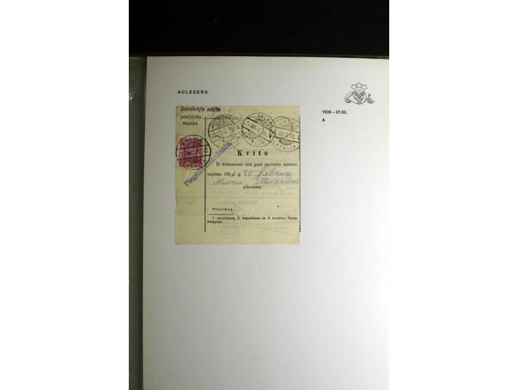 NORMSTEMPEL: AAHOF-ZVIDZIENA, umfangreiche Sammlung mit über 750 Briefen und Karten, alles sauber in 6 Alben