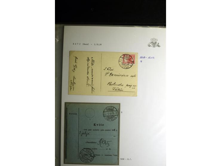 NORMSTEMPEL: AAHOF-ZVIDZIENA, umfangreiche Sammlung mit über 750 Briefen und Karten, alles sauber in 6 Alben