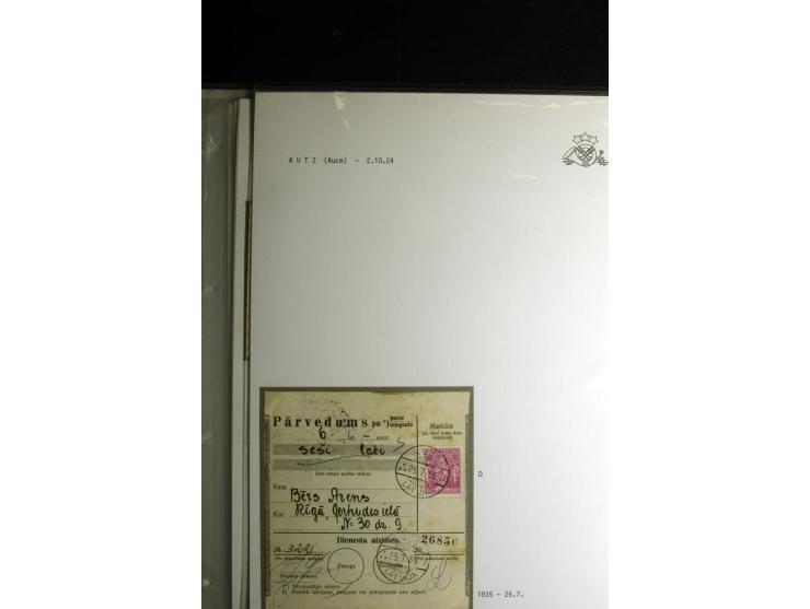 NORMSTEMPEL: AAHOF-ZVIDZIENA, umfangreiche Sammlung mit über 750 Briefen und Karten, alles sauber in 6 Alben