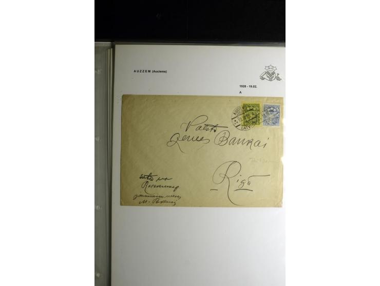 NORMSTEMPEL: AAHOF-ZVIDZIENA, umfangreiche Sammlung mit über 750 Briefen und Karten, alles sauber in 6 Alben