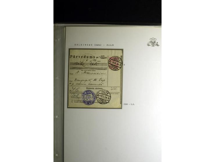NORMSTEMPEL: AAHOF-ZVIDZIENA, umfangreiche Sammlung mit über 750 Briefen und Karten, alles sauber in 6 Alben
