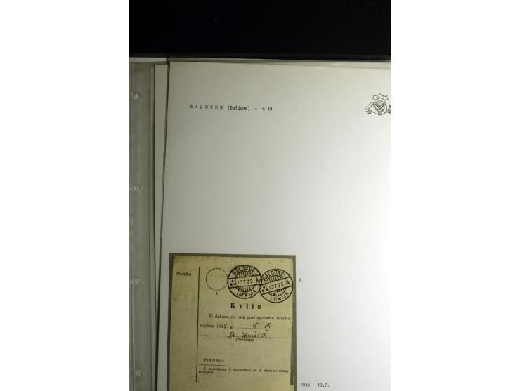 NORMSTEMPEL: AAHOF-ZVIDZIENA, umfangreiche Sammlung mit über 750 Briefen und Karten, alles sauber in 6 Alben