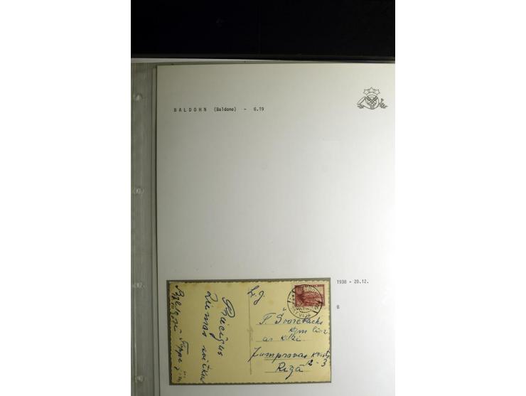 NORMSTEMPEL: AAHOF-ZVIDZIENA, umfangreiche Sammlung mit über 750 Briefen und Karten, alles sauber in 6 Alben